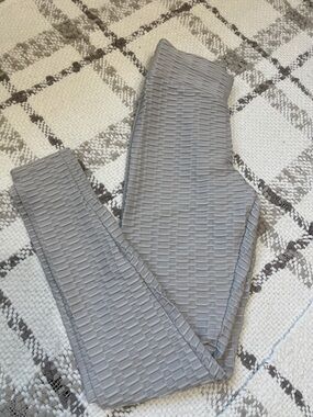 Textured Gray Seamless Leggings